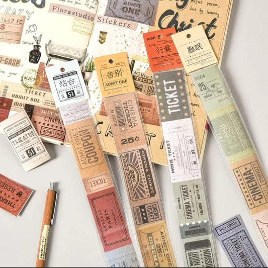 Retro Ticket Sticker